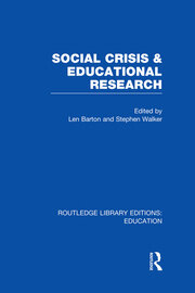 Social Crisis and Educational Research (RLE Edu L) book cover