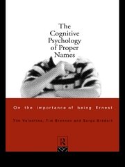 The Cognitive Psychology of Proper Names book cover