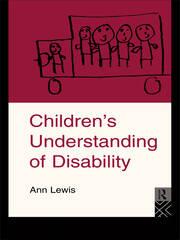 Children's Understanding of Disability book cover
