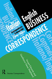 Italian/English Business Correspondence book cover