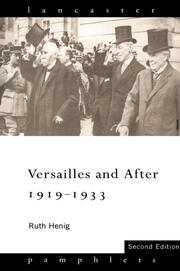 Versailles and After, 1919-1933 book cover