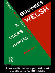 Business Welsh: A User's Manual book cover