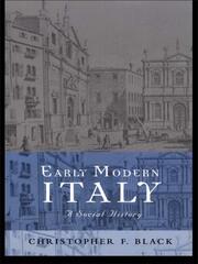 Early Modern Italy: A Social History book cover