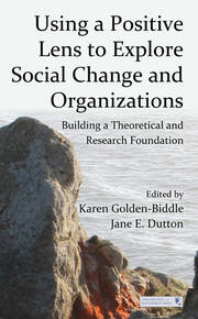 Using a Positive Lens to Explore Social Change and Organizations: Building a Theoretical and Research Foundation book cover