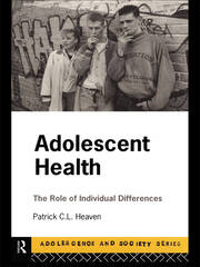 Adolescent Health: The Role of Individual Differences book cover