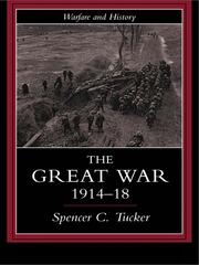 The Great War, 1914-1918 book cover