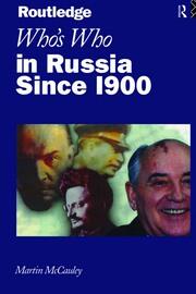 Who's Who in Russia since 1900 book cover