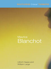 Maurice Blanchot book cover