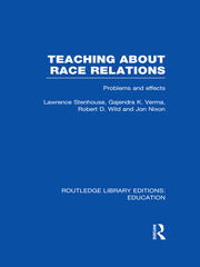 Teaching About Race Relations (RLE Edu J): Problems and Effects book cover