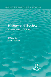 History and Society: Essays by R.H. Tawney book cover