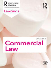 Commercial Lawcards 2012-2013 book cover