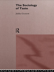 The Sociology Of Taste book cover