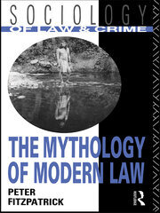 The Mythology of Modern Law book cover