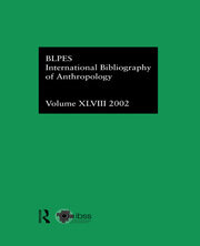 IBSS: Anthropology: 2002 Vol.48 book cover