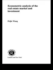Econometric Analysis of the Real Estate Market and Investment book cover