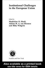 Institutional Challenges in the European Union book cover