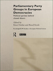 Parliamentary Party Groups in European Democracies: Political Parties Behind Closed Doors book cover