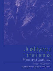 Justifying Emotions: Pride and Jealousy book cover