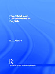 Stretched Verb Constructions in English book cover