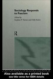 Sociology Responds to Fascism book cover