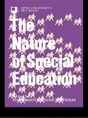 The Nature of Special Education book cover