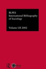 IBSS: Sociology: 2002 Vol.52 book cover