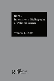 IBSS: Political Science: 2002 Vol.51 book cover