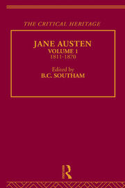 Jane Austen: The Critical Heritage Volume 1 1811-1870 book cover