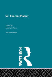 Sir Thomas Malory: The Critical Heritage book cover