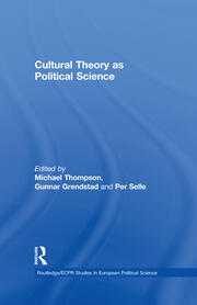 Cultural Theory as Political Science book cover