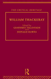 William Thackeray: The Critical Heritage book cover