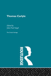 Thomas Carlyle: The Critical Heritage book cover