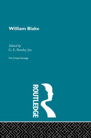 William Blake: The Critical Heritage book cover