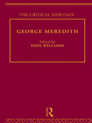 George Meredith: The Critical Heritage book cover