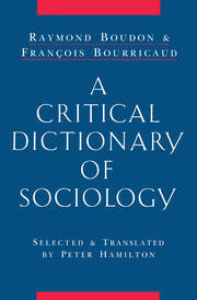 A Critical Dictionary of Sociology book cover