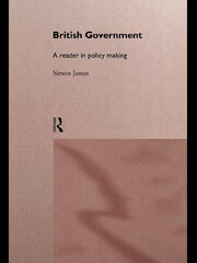 British Government: A Reader in Policy Making book cover