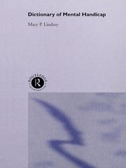 Dictionary of Mental Handicap book cover