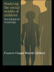 Studying The Social Worlds Of Children: Sociological Readings book cover