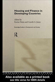 Housing and Finance in Developing Countries book cover