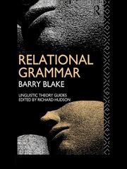Relational Grammar book cover