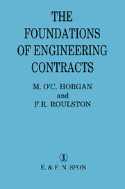 The Foundations of Engineering Contracts book cover