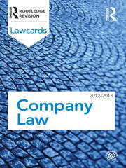 Company Lawcards 2012-2013 book cover