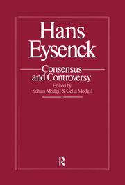 Hans Eysenck: Consensus And Controversy book cover