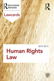 Human Rights Lawcards 2012-2013 book cover