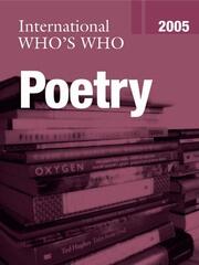 International Who's Who in Poetry 2005 book cover