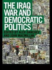 The Iraq War and Democratic Politics book cover