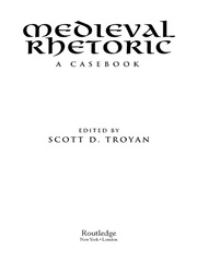 Medieval Rhetoric: A Casebook book cover