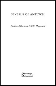 Severus of Antioch book cover
