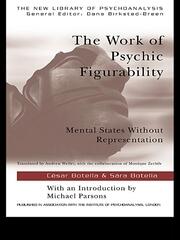 The Work of Psychic Figurability: Mental States Without Representation book cover