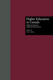 Higher Education in Canada: Different Systems, Different Perspectives book cover